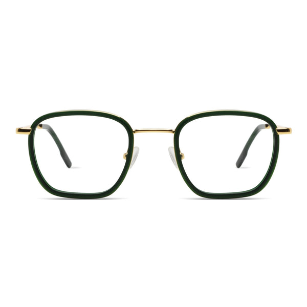 Adam Slims Optical / Hunter Gold Acetate & Blue - Light Lens - Shade Files